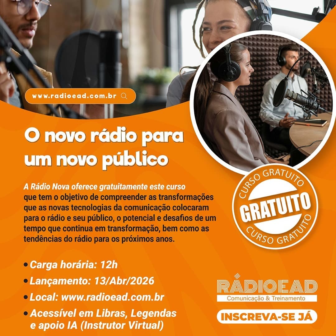 Banner do evento OFICINA: O novo rádio para um novo público