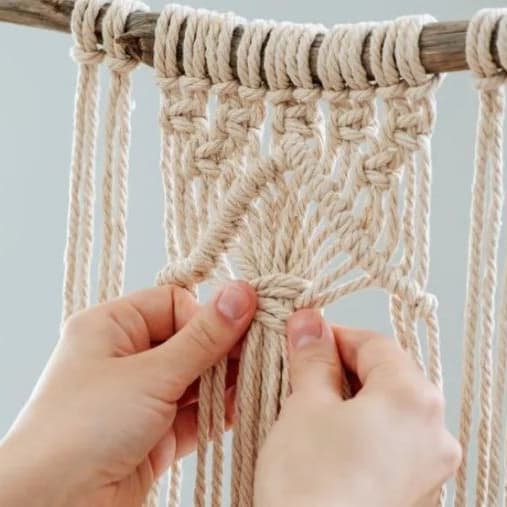 Banner do evento Empreendedorismo BSP - Oficina de macramê  