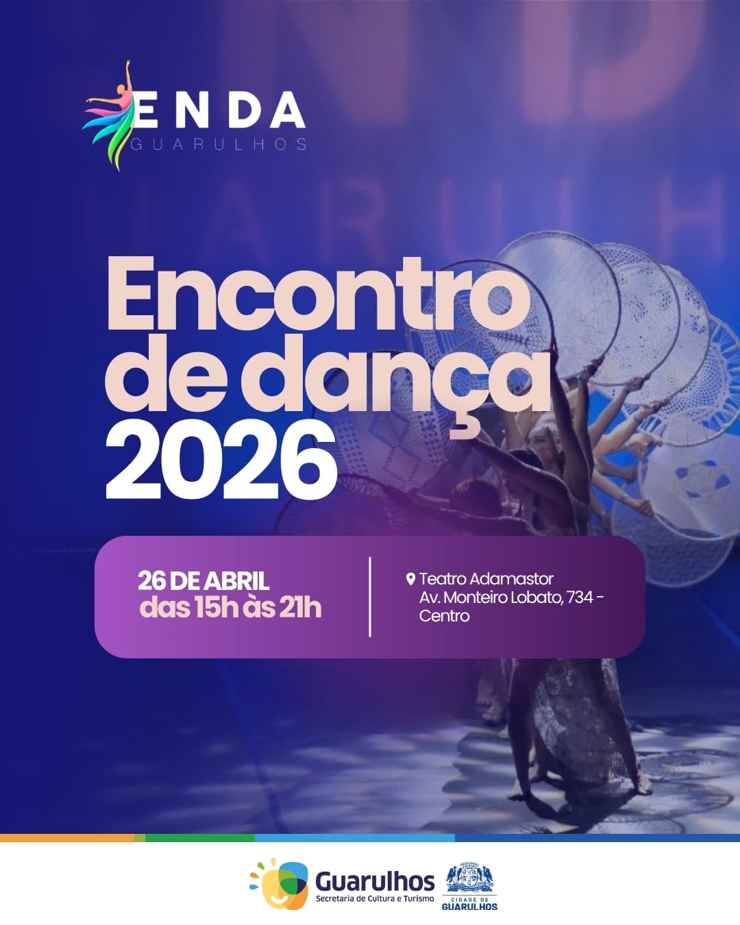 Banner do evento ENDA - Encontro de dança de Guarulhos - 2026