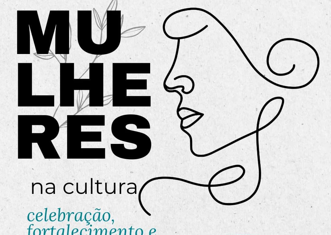 Banner do evento Mulheres na Cultura