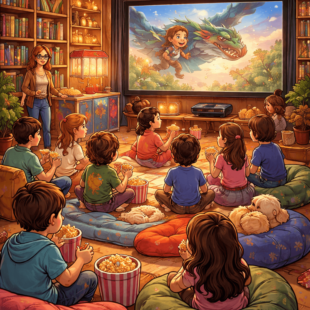 Banner do evento Cine Biblioteca 