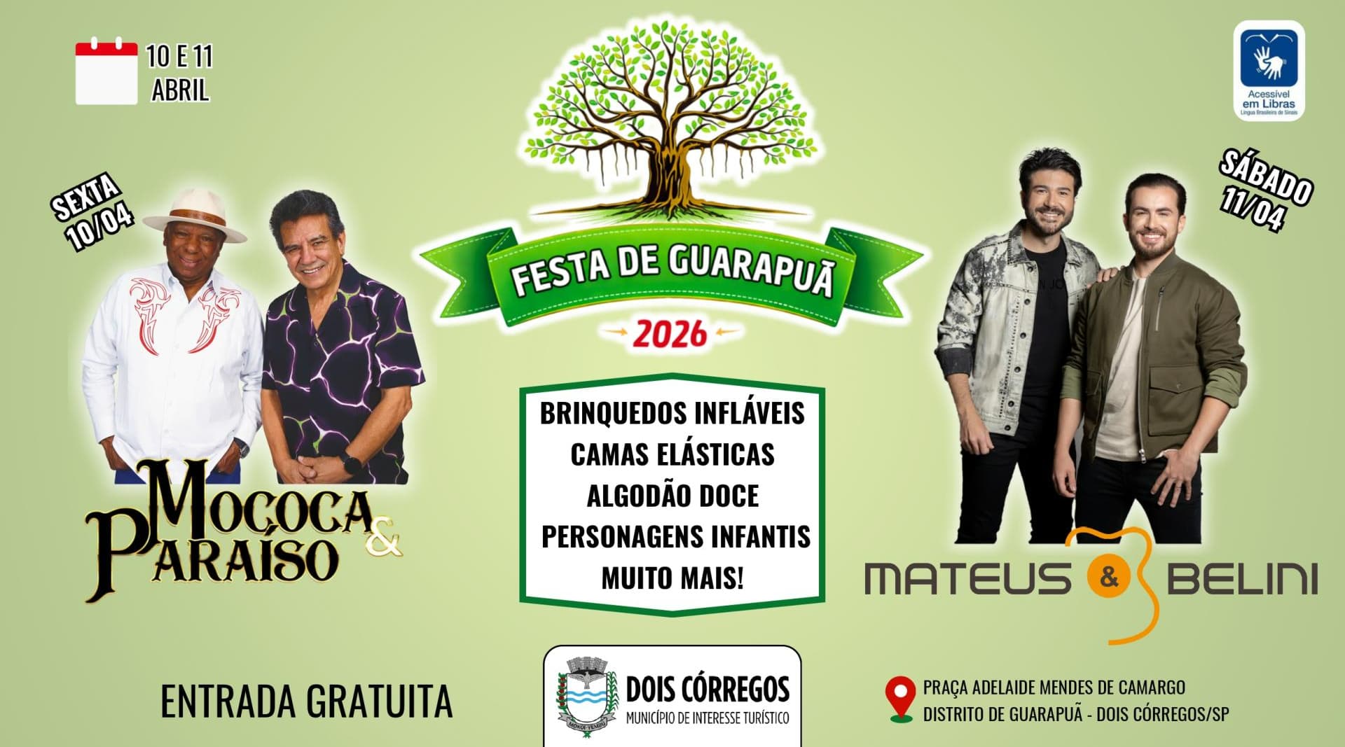 Banner do evento ANIVERSÁRIO DO DISTRITO DE GUARAPUÃ