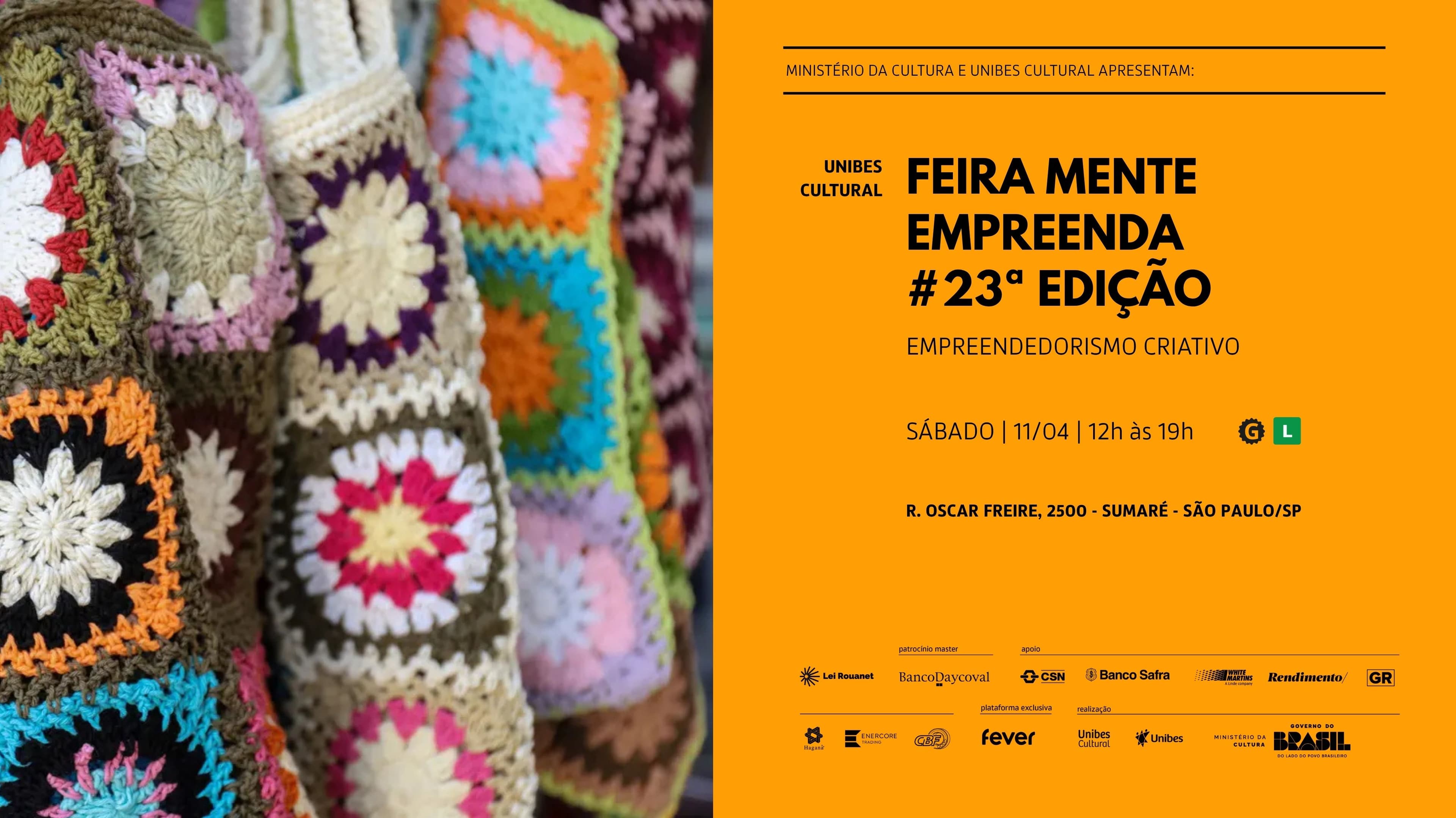 Banner do evento Feira Mente Empreenda -  #23 edição