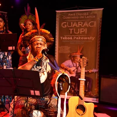 Banner do evento Lançamento do Álbum Awá Dipoká no Teatro Sérgio Cardoso em SP