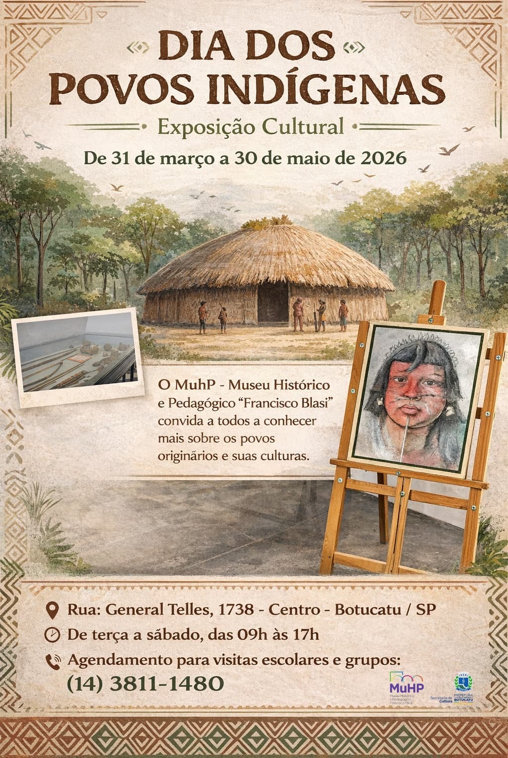 Banner do evento EXPOSIÇÃO CULTURAL | DIA DOS POVOS INDÍGENAS