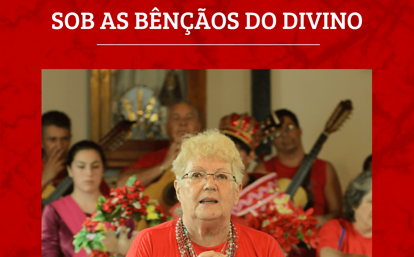 Banner do evento Exposição Memorial - Sob as bençãos do Divino: a caminhada de Neide Rodrigues Gomes