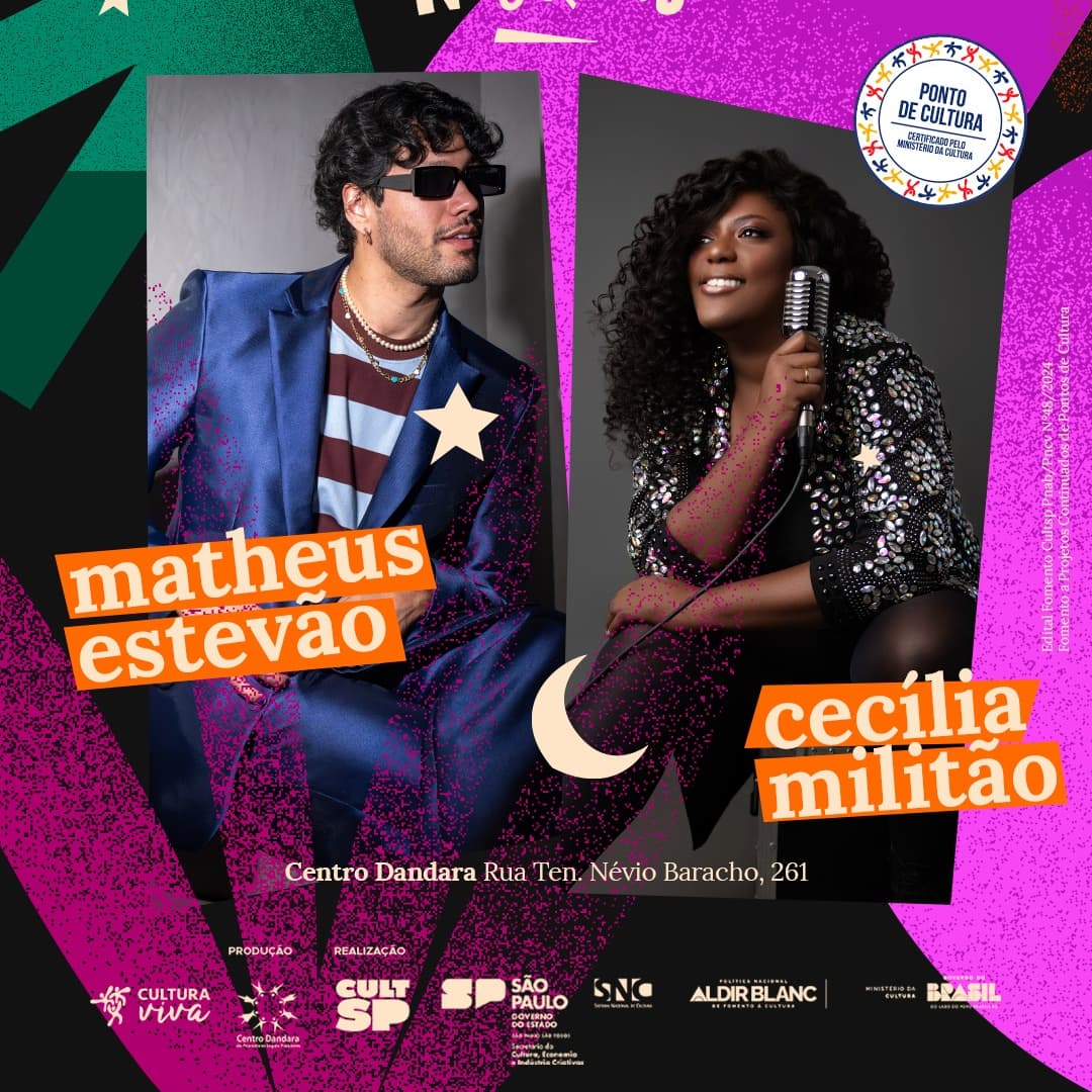 Banner do evento SEGUNDAS DE VIVÊNCIAS NOTURNAS