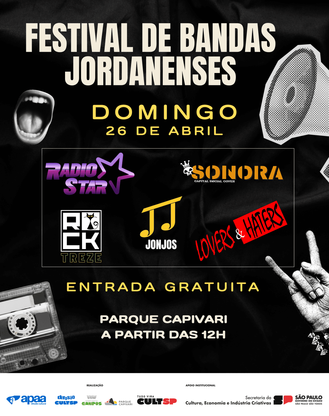Banner do evento projeto Festival de Bandas Campos do Jordão da cidade de Campos do Jordão - Banda Radio Sonora