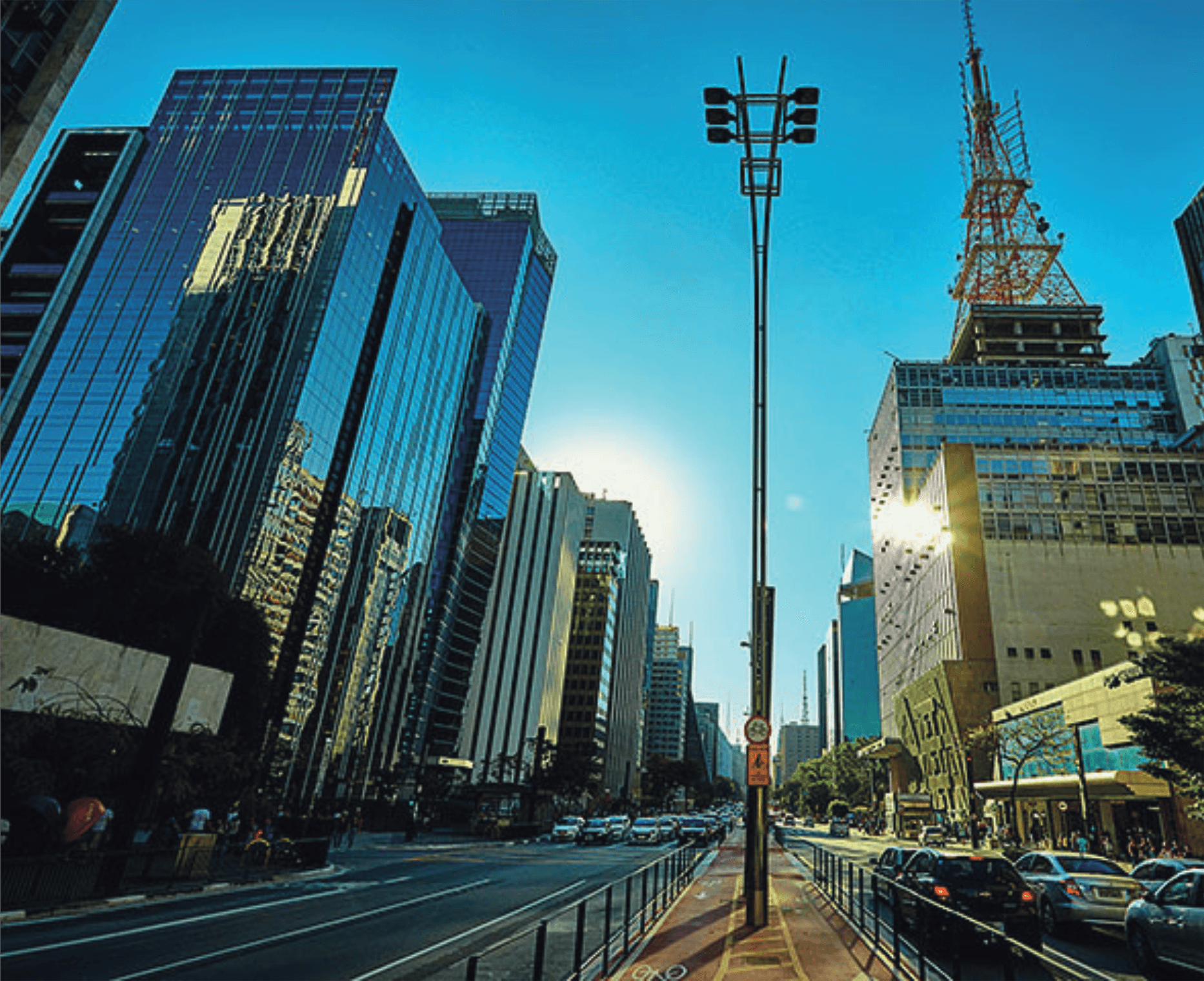 Vista aérea da Avenida Paulista