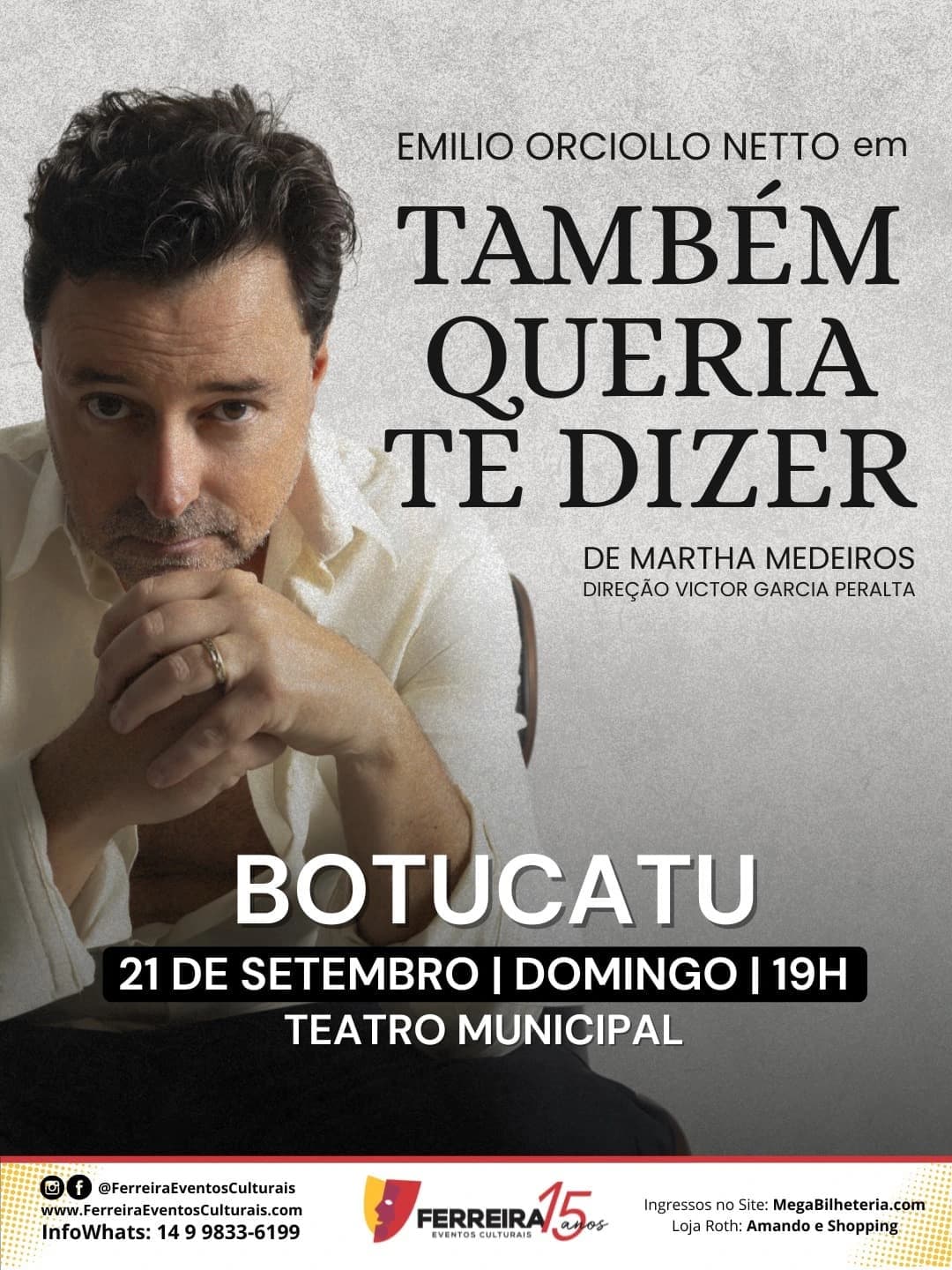 Banner do evento TAMBÉM QUERIA TE DIZER 