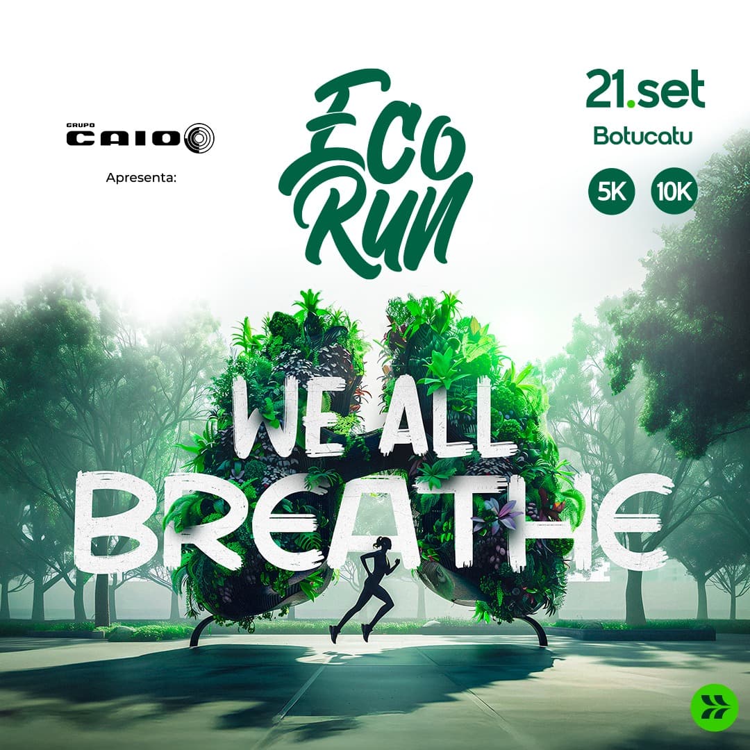 Banner do evento Eco Run Etapa Botucatu – Sustentabilidade que se corre!