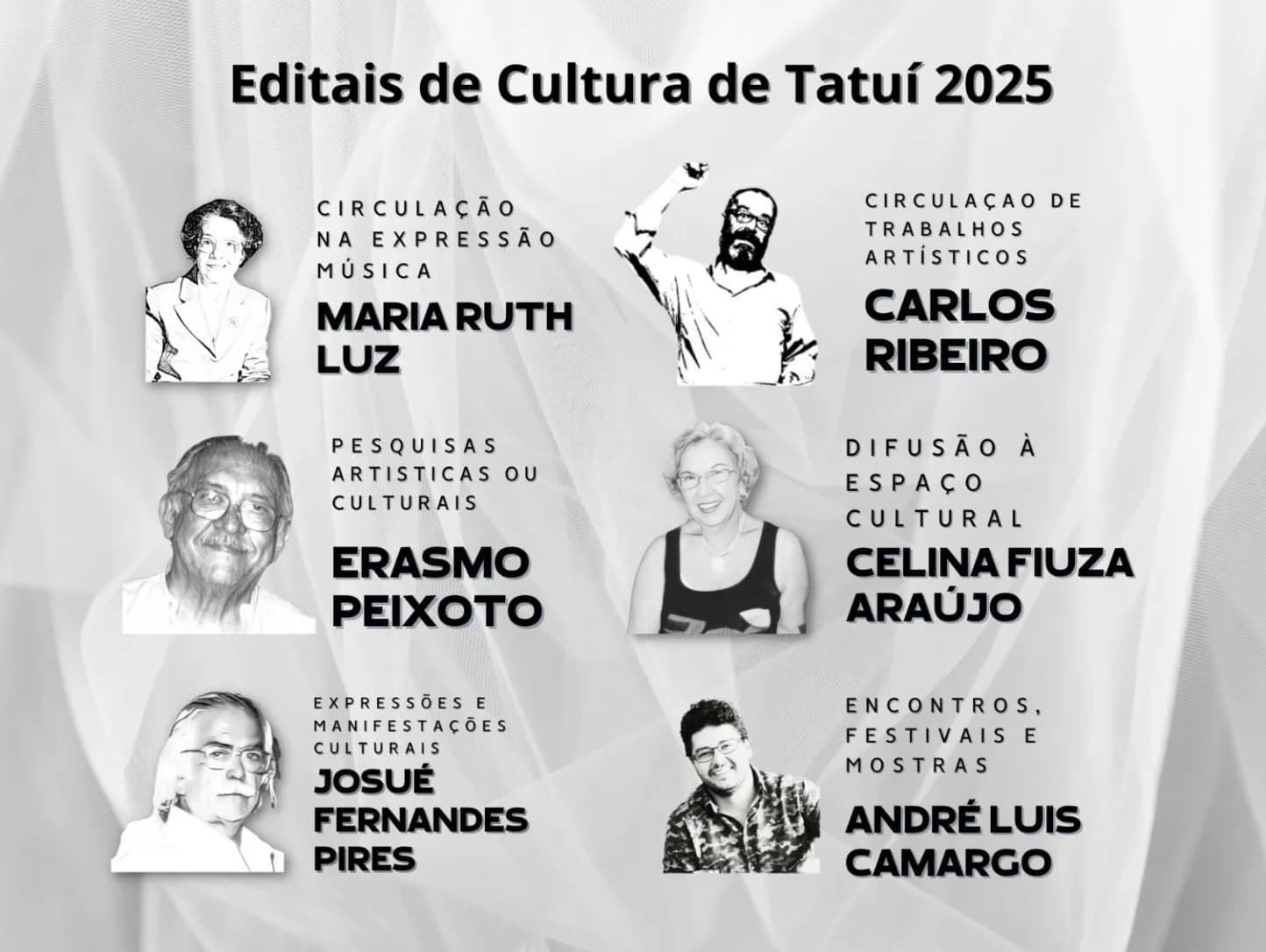 Banner do evento  EDITAIS DE CULTURA DA PREFEITURA DE TATUÍ SE ENCERRAM NA PRÓXIMA SEGUNDA-FEIRA (22/9)
