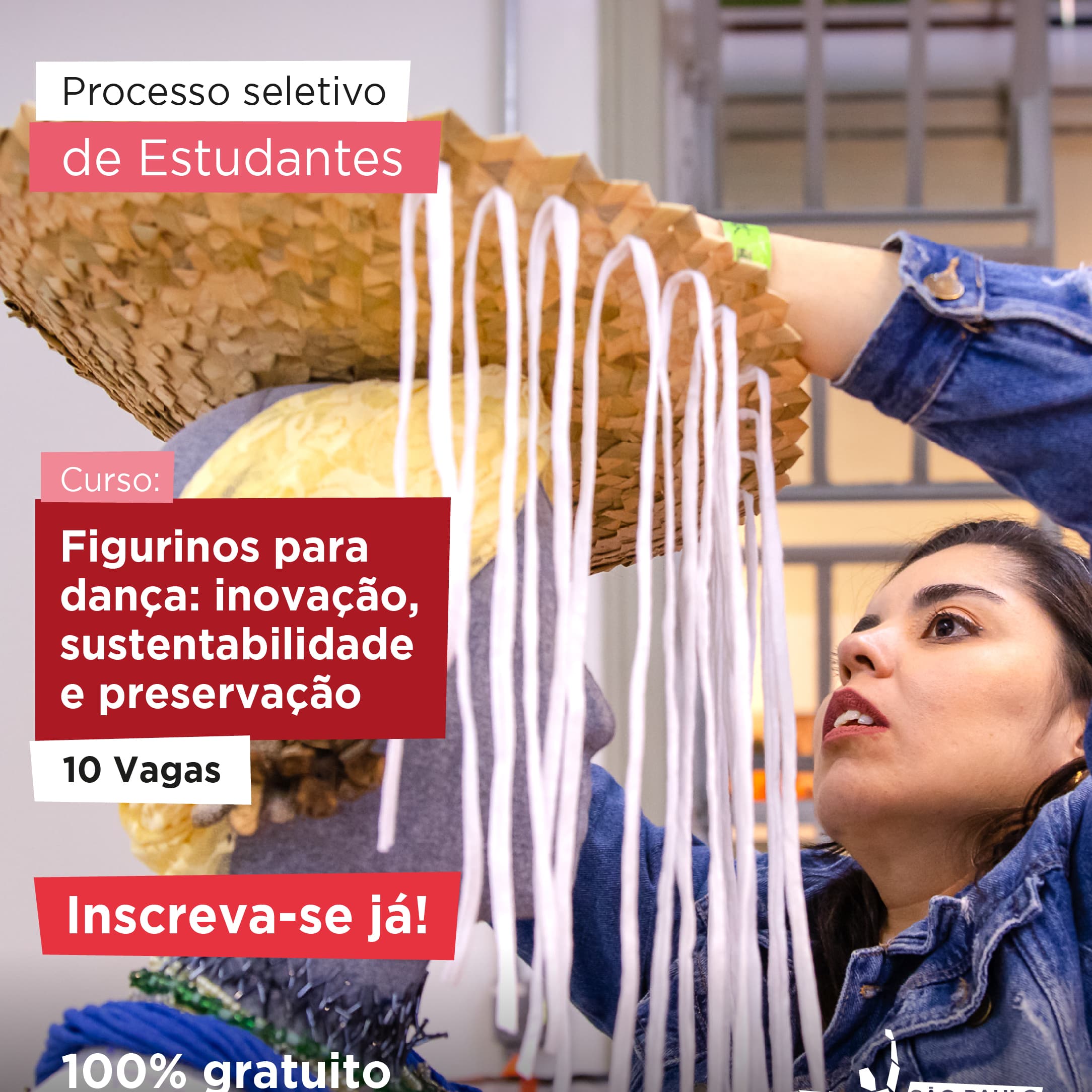 Banner do evento Curso de Extensão Cultural "Figurinos para Dança: Inovação, Sustentabilidade e Preservação"