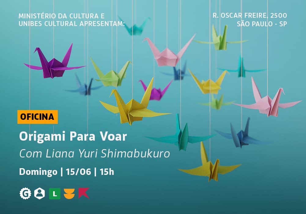 Banner do evento Oficina Origami para Voar