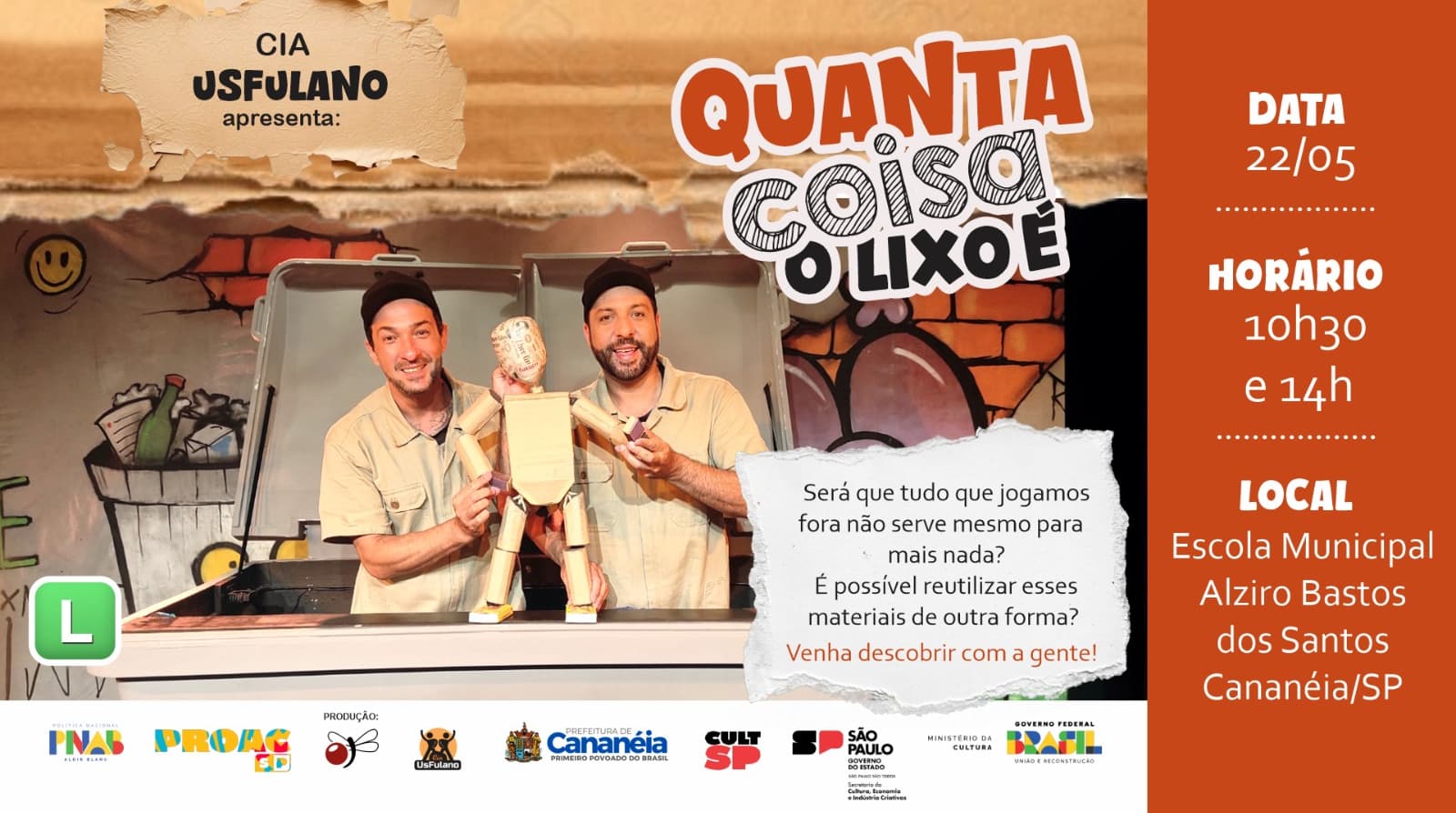 Banner do evento Quanta coisa o lixo é