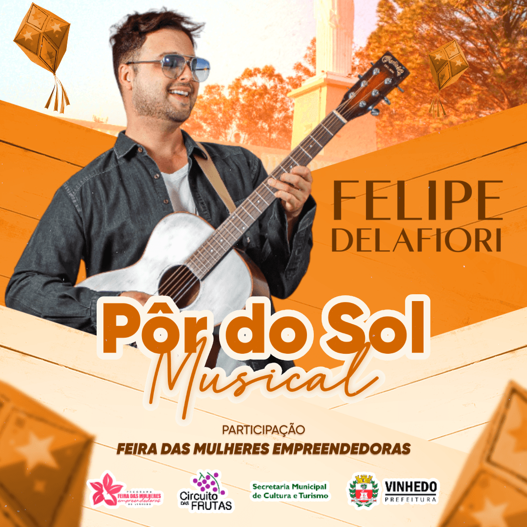 Banner do evento PÔR DO SOL MUSICAL EM VINHEDO