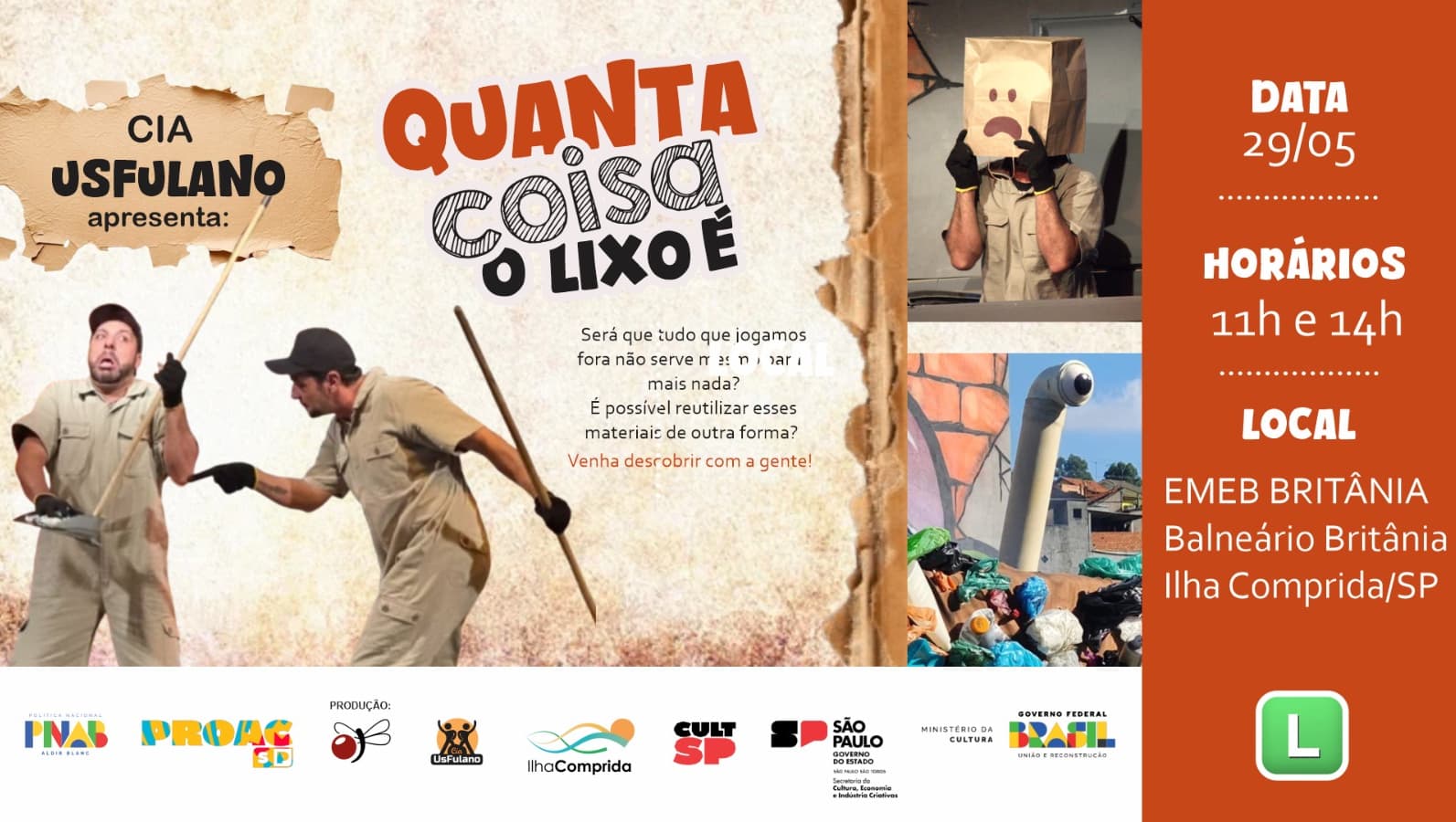 Banner do evento Quanta coisa o Lixo é