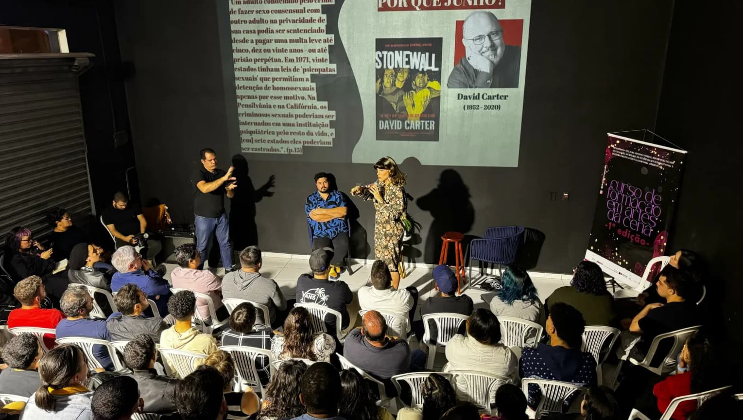 Banner do evento 2° Edição do curso de formação em Artes da Cena 