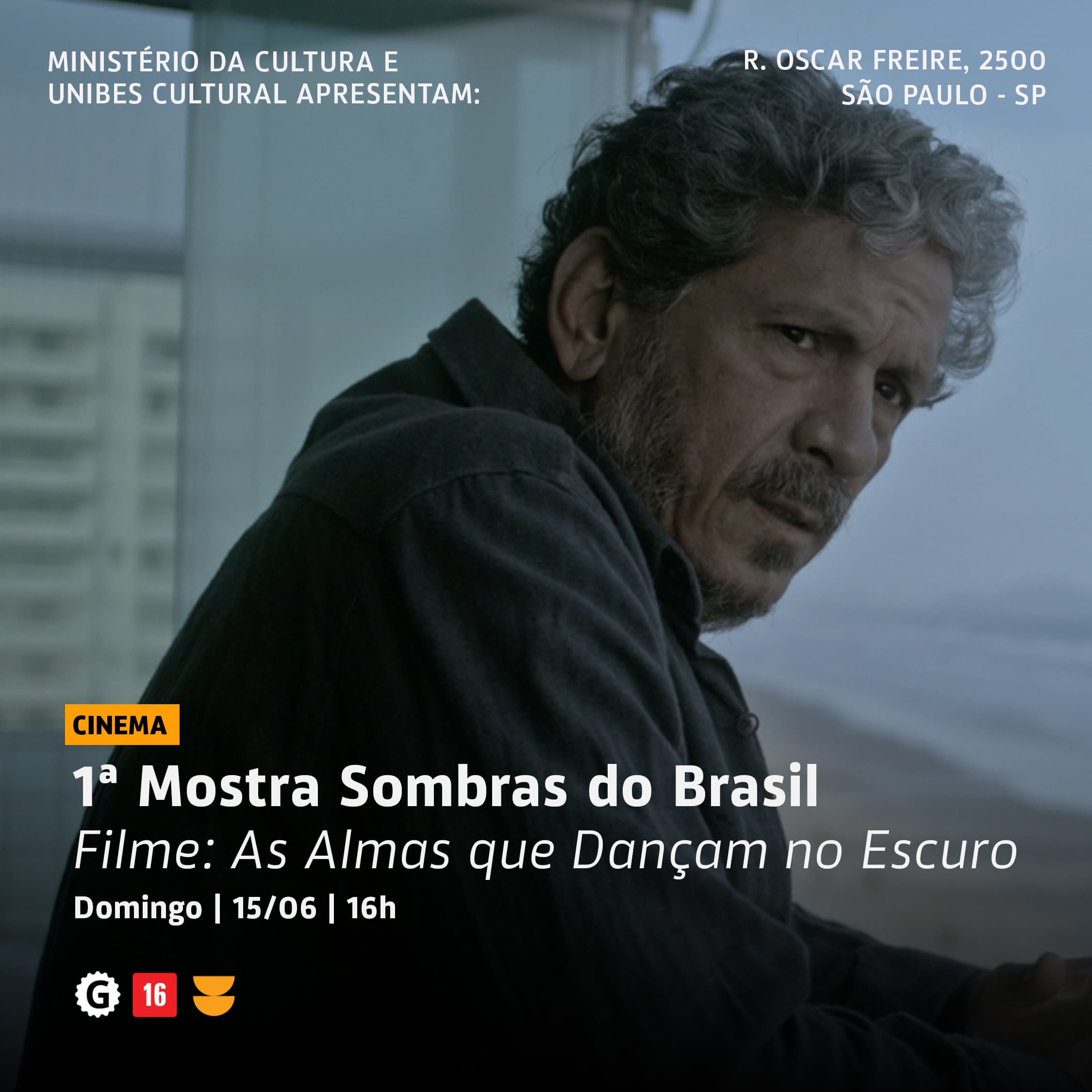 Banner do evento 1ª Mostra Sombras do Brasil Filme: As almas que dançam no escuro