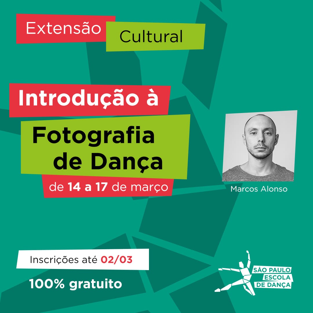 Banner do evento Curso de Introdução à Fotografia de Dança - SPED