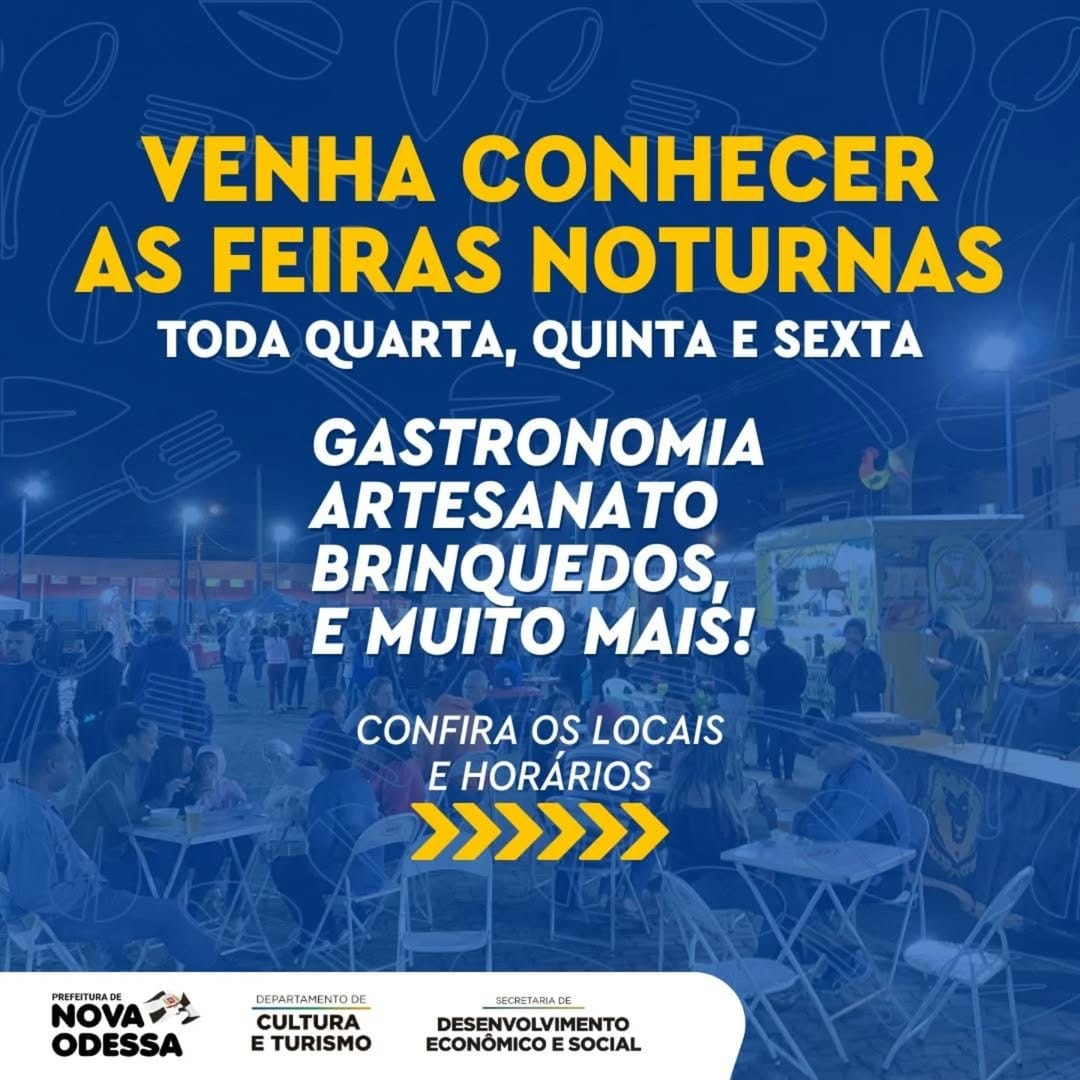 Banner do evento Feira Noturna 