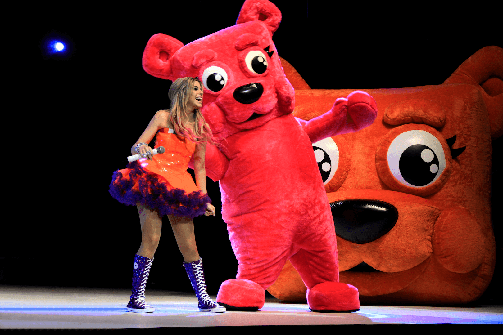 Banner do evento Danny Pink e os Ursos Quadrados no Circo 