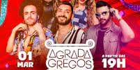 Banner do evento  Bloco é Agrada Gregos