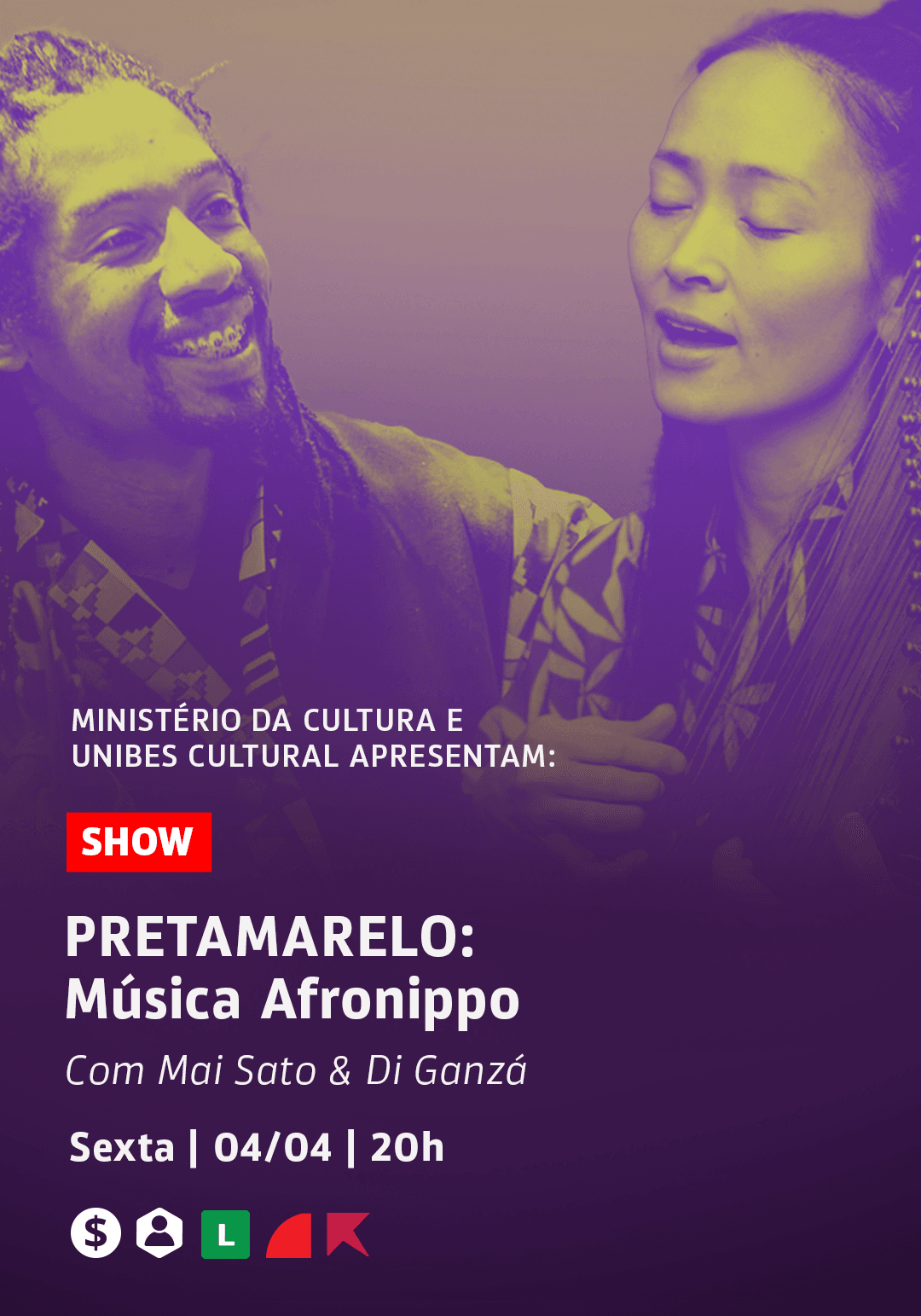 Banner do evento Show Pretamarelo