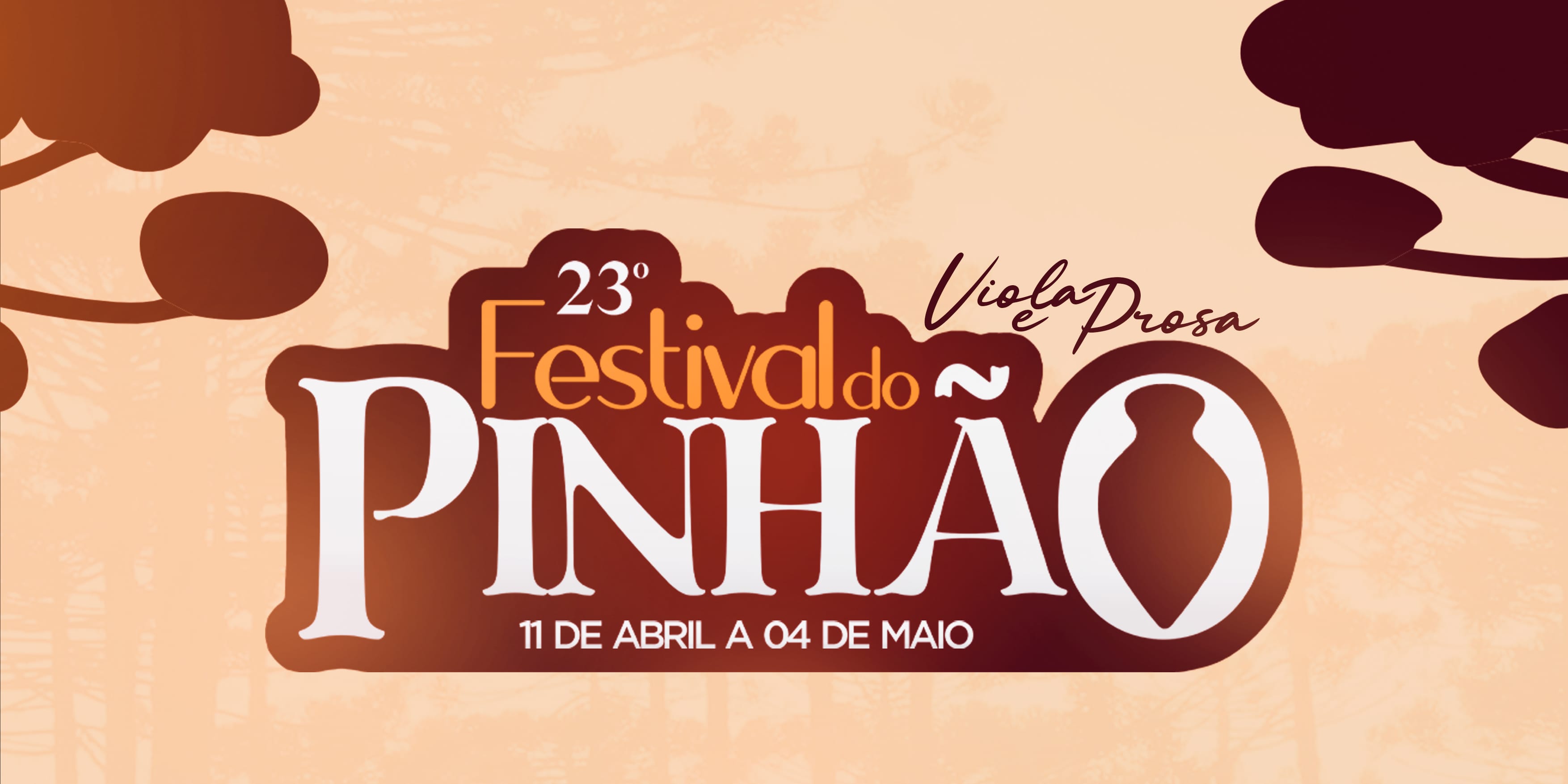 Banner do evento 23º Festival do Pinhão - Cunha/SP