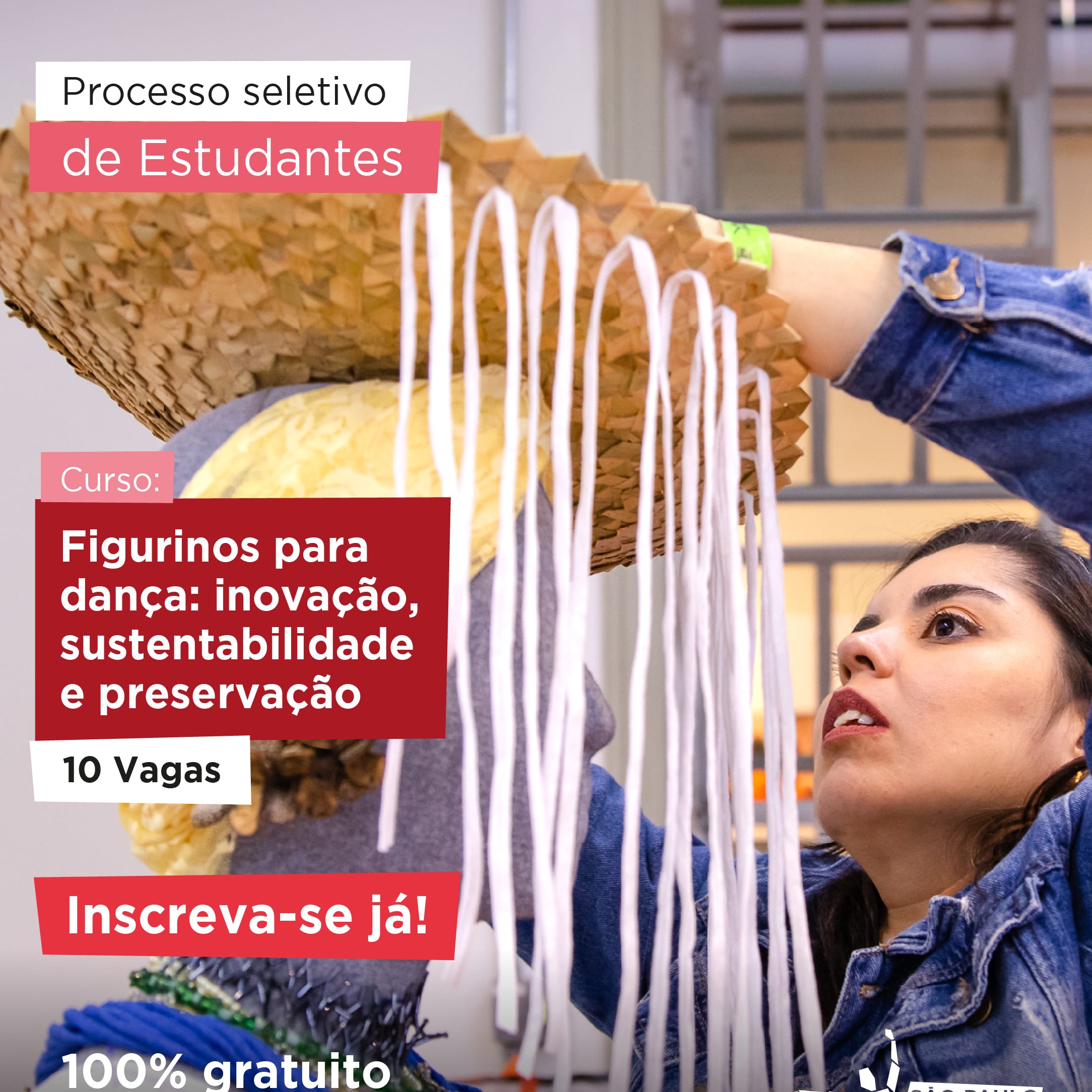 Banner do evento Curso de Extensão Cultural "Figurinos para Dança: Inovação, Sustentabilidade e Preservação"