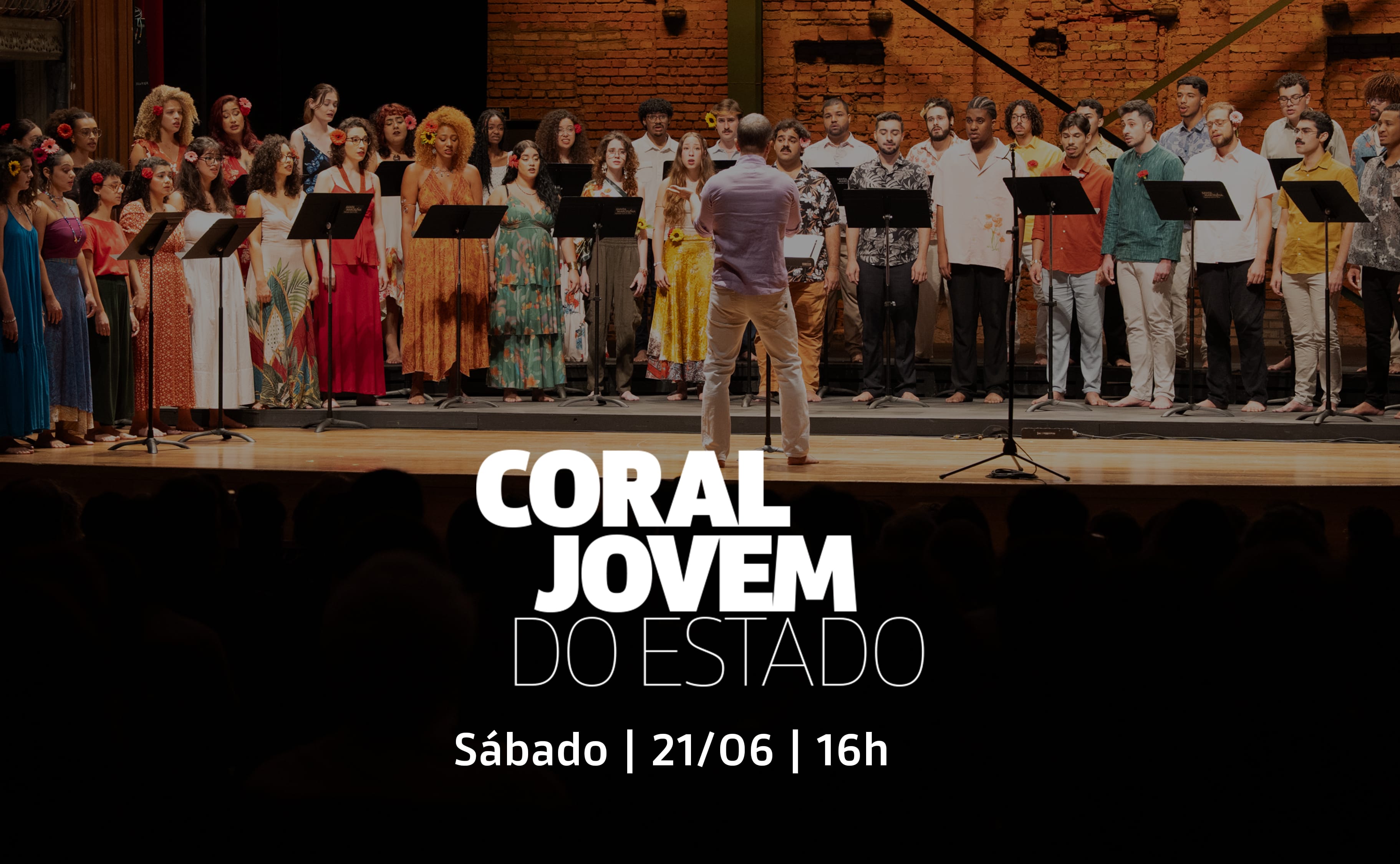 Banner do evento Concerto do Coral Jovem do Estado de São Paulo