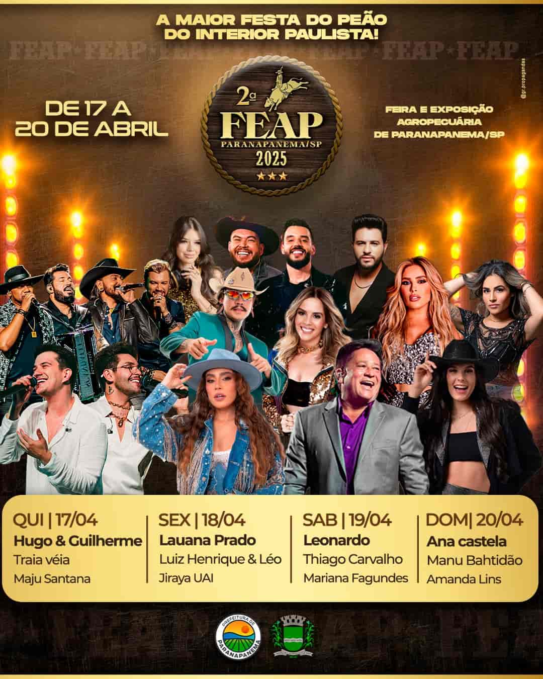 Banner do evento 2° FEAP Paranapanema 2025