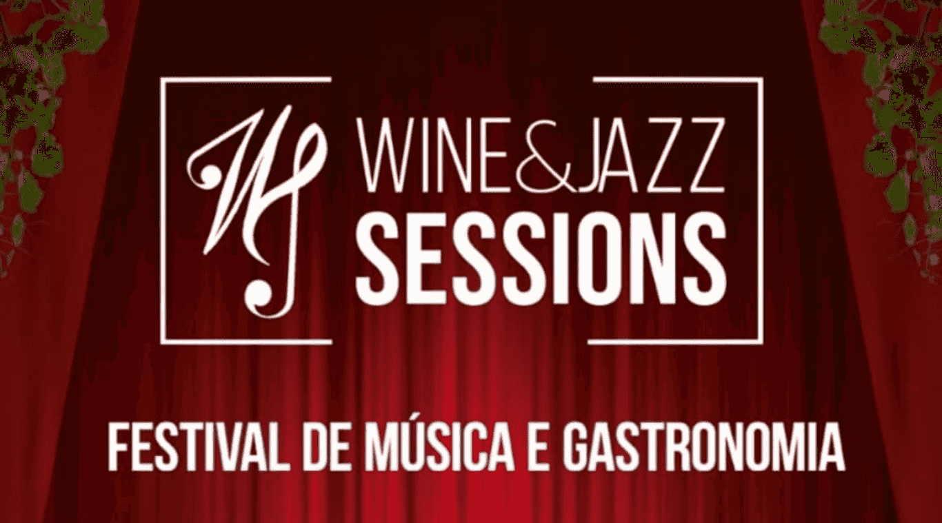 Banner do evento Wine & Jazz Sessions: vinho, gastronomia e música ao ar livre