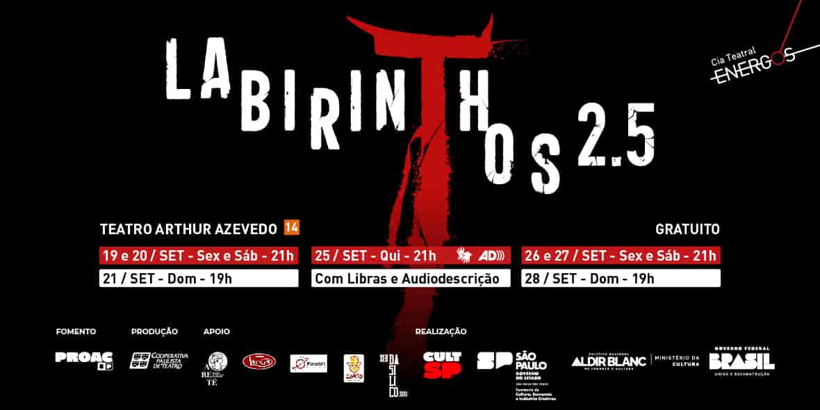 Imagem do evento LABIRINTHOS 2.5 | Temporada SP