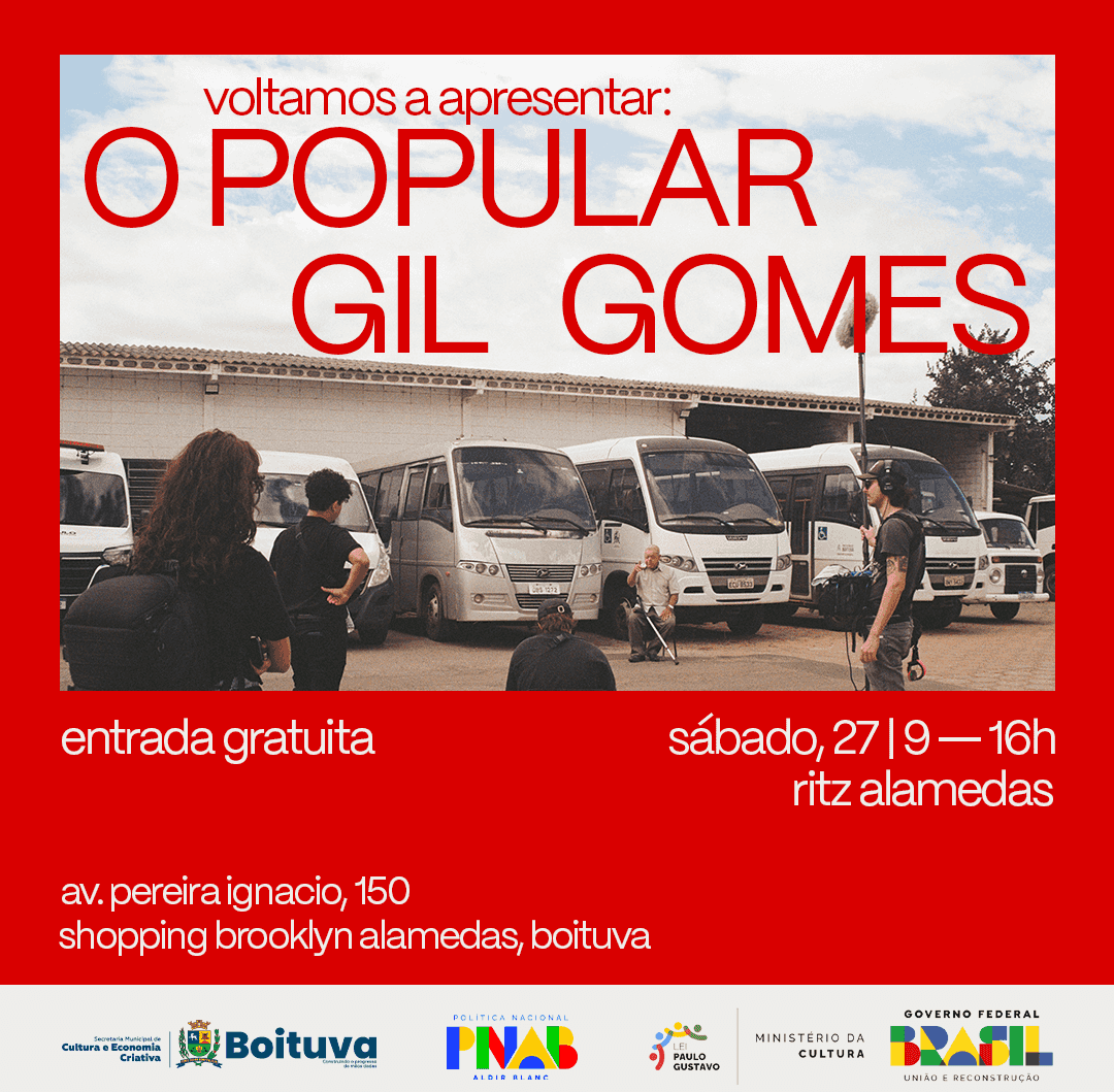 Imagem do evento DOCUMENTÁRIO “VOLTAMOS A APRESENTAR: O POPULAR GIL GOMES”