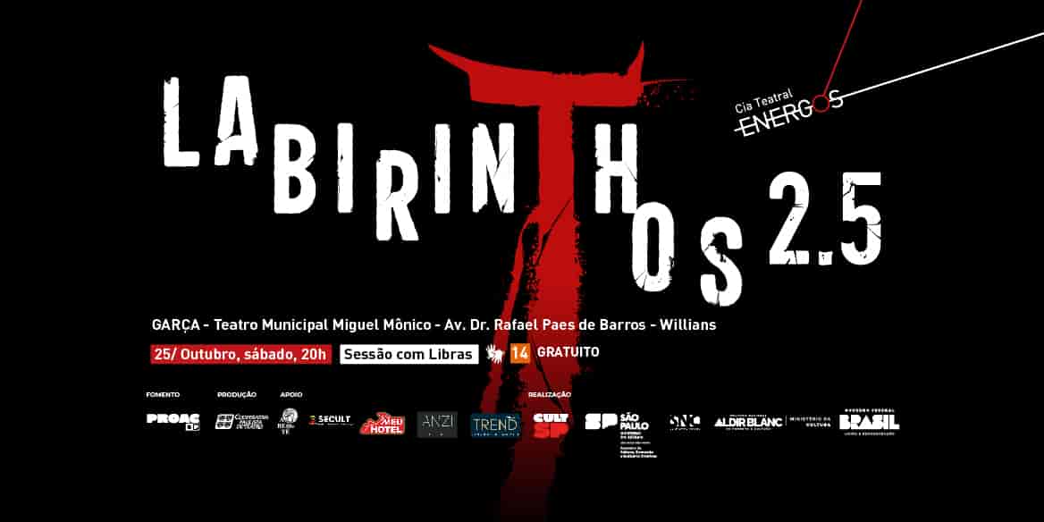 Imagem do evento LABIRINTHOS 2.5 em Garça