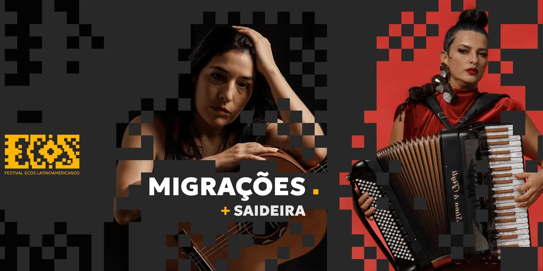 Banner do evento Festival Ecos Latinoamericanos | Migrações + Saideira