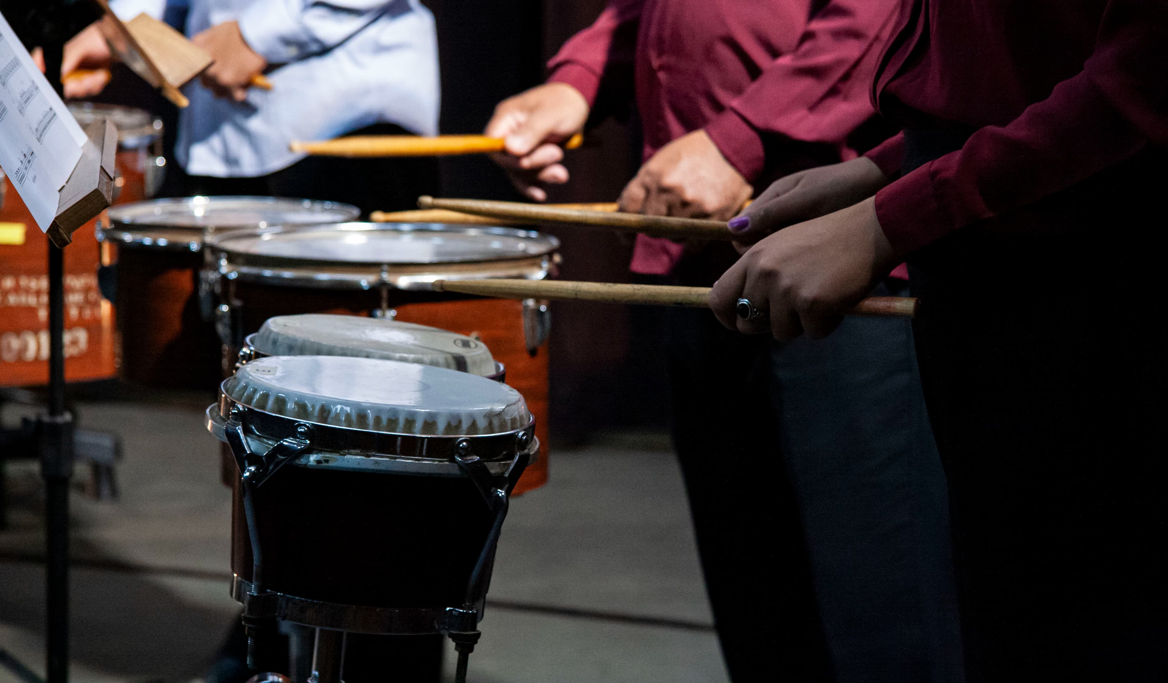 Banner do evento  Recital de Estudantes/Percussão Sinfônica