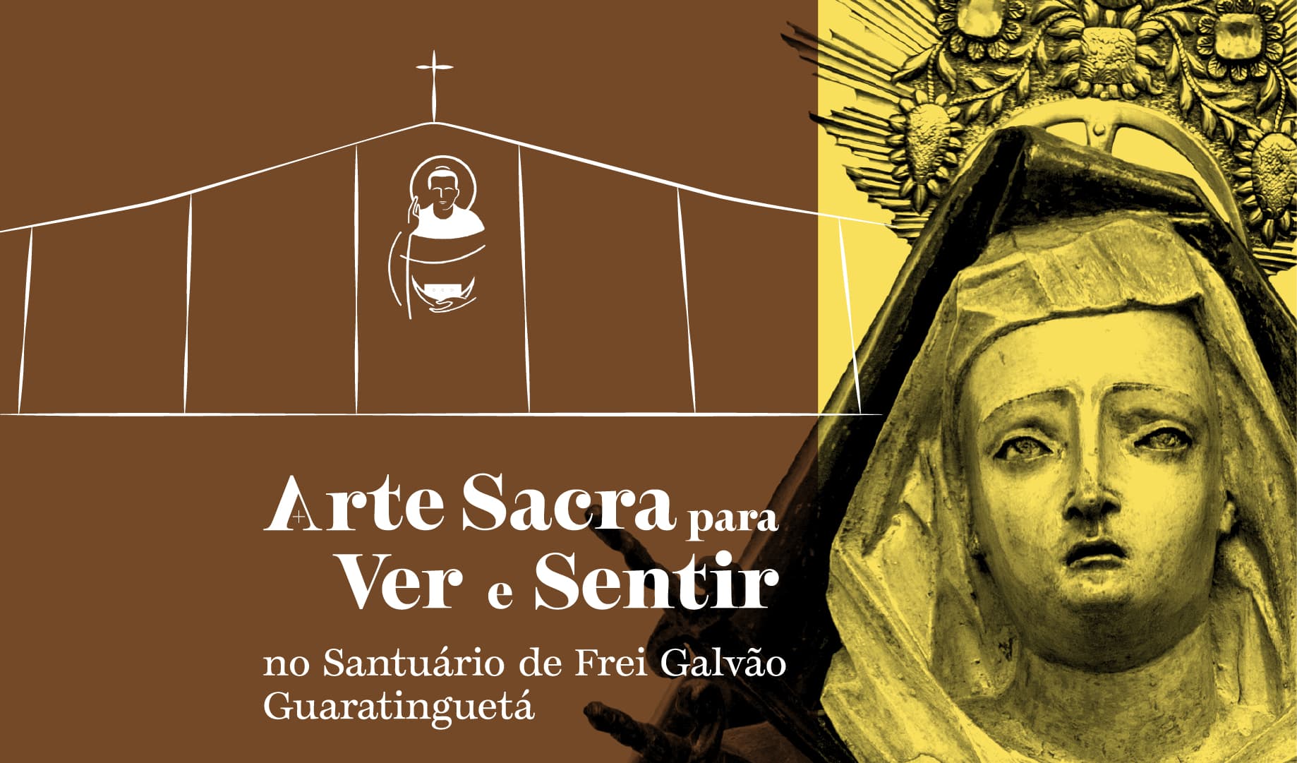 Banner do evento MAS Itinerante – Arte Sacra para Ver e Sentir