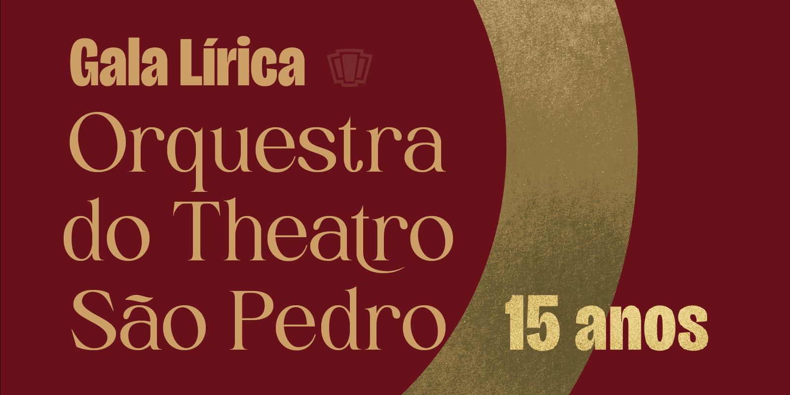 Banner do evento Gala Lírica do Theatro São Pedro