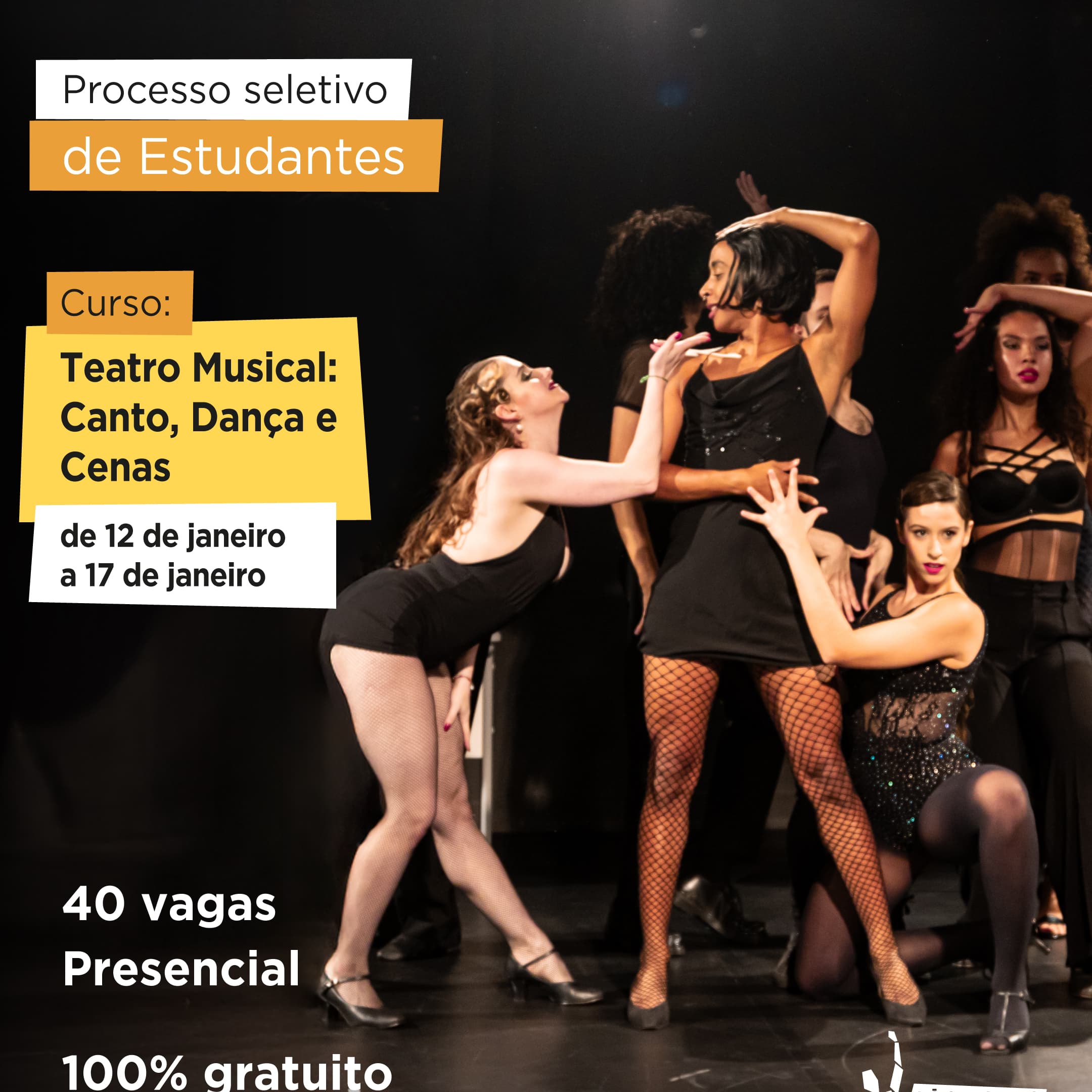 Banner do evento Teatro Musical: Canto, Dança e Cenas