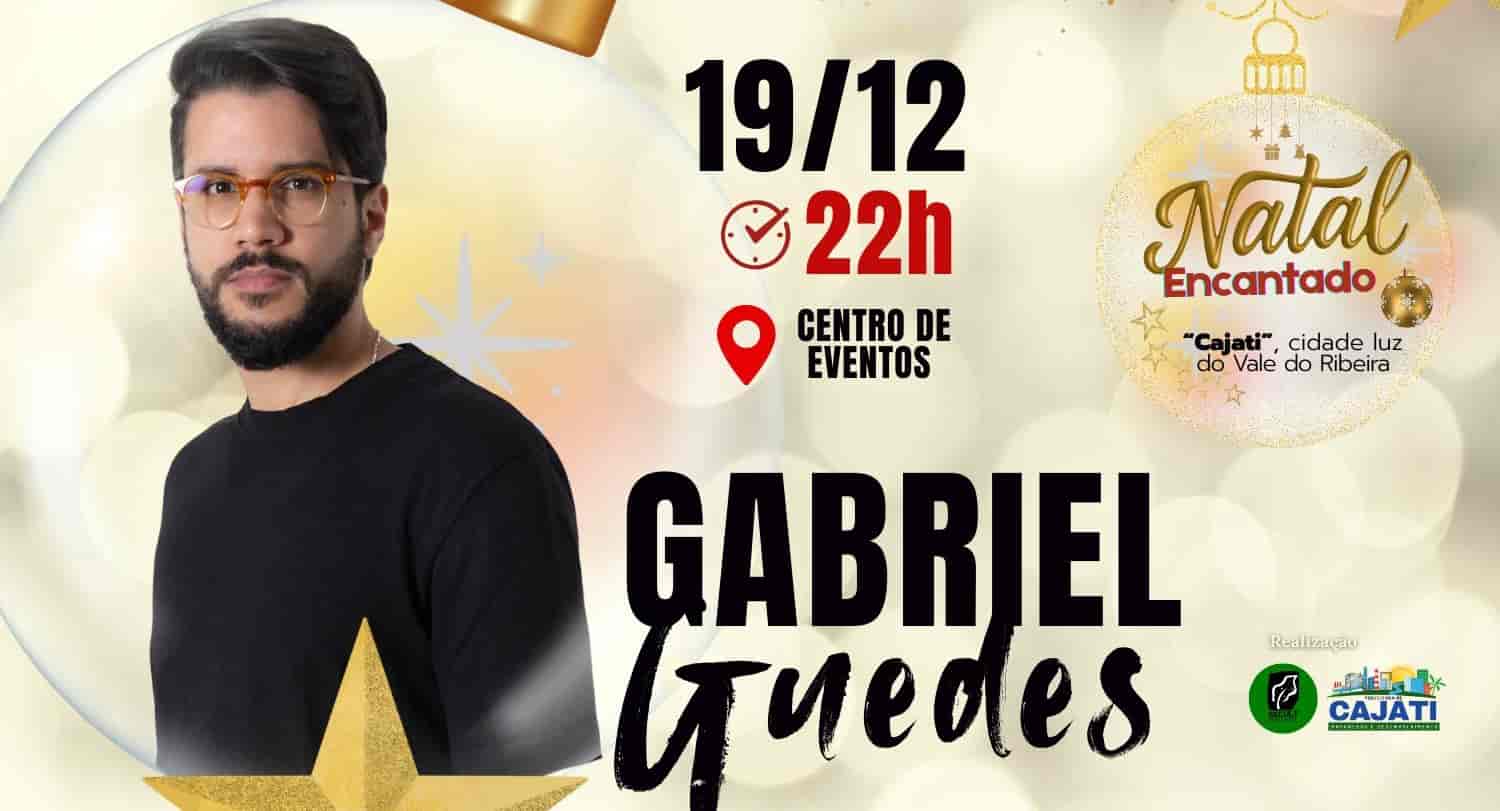 Imagem do evento SHOW GOSPEL GABRIEL GUEDES- NATAL ENCANTADO CAJATI/SP