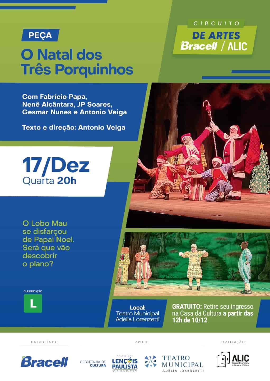 Imagem do evento O Natal dos Três Porquinhos