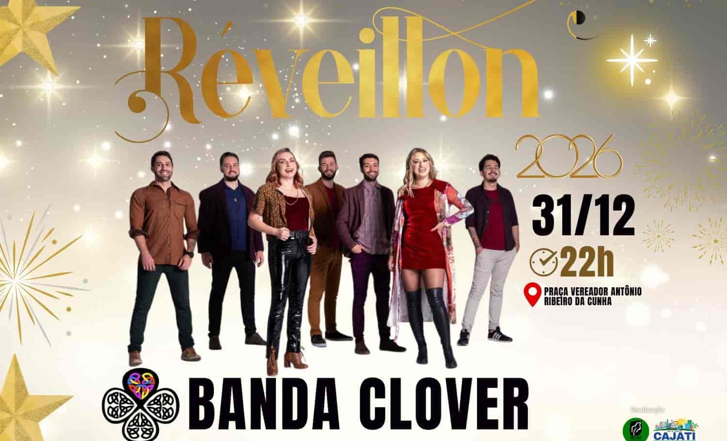 Imagem do evento REVEILLON BANDA CLOVER-NATAL ENCANTADO CAJATI/SP