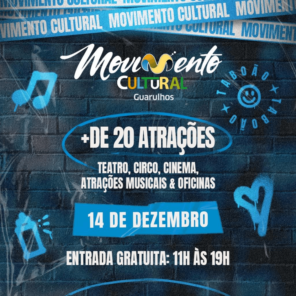 Banner do evento Movimento Cultural 3ª Edição - Taboão
