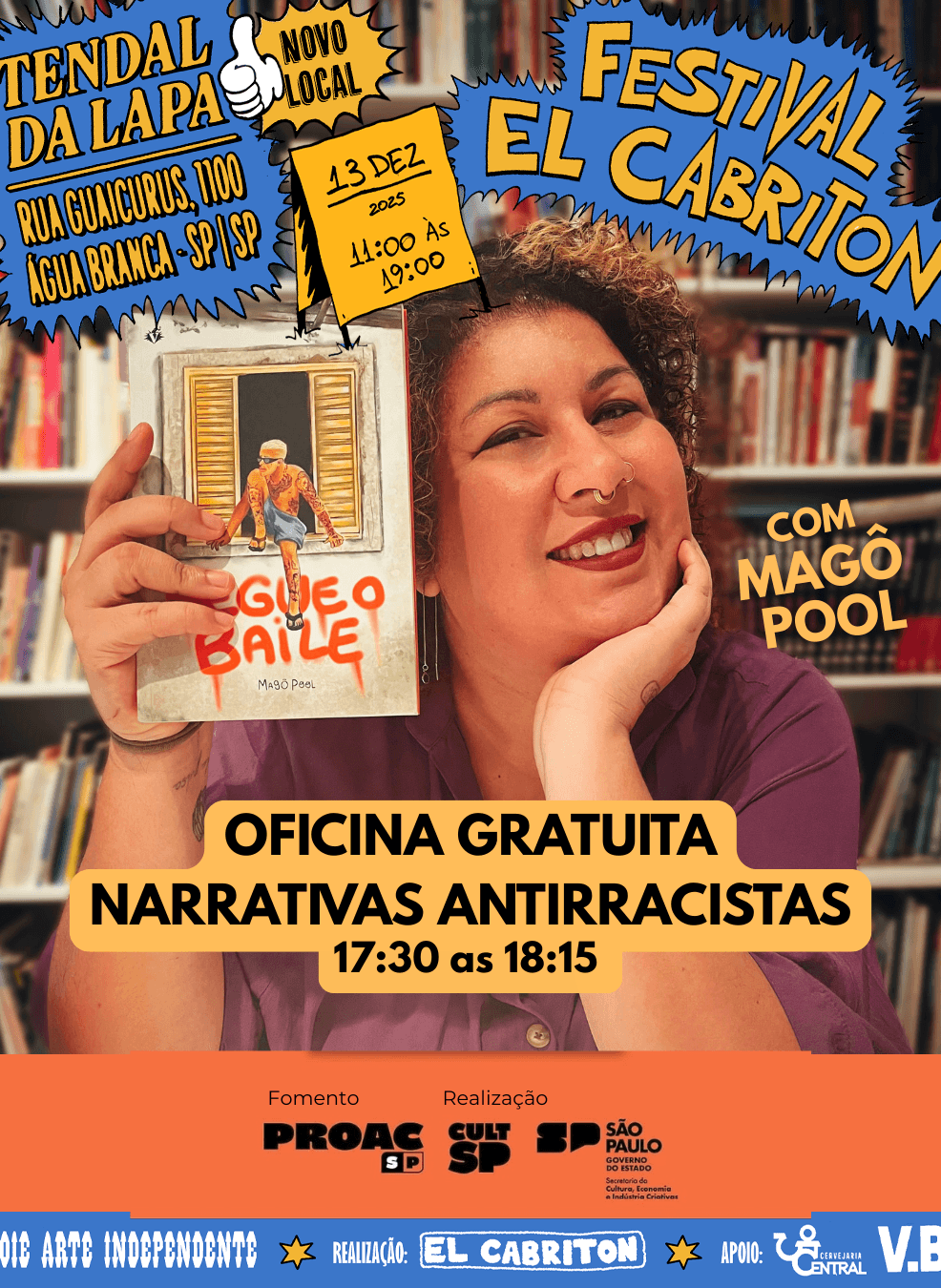 Banner do evento Oficina Gratuita: Narrativas Antirracistas