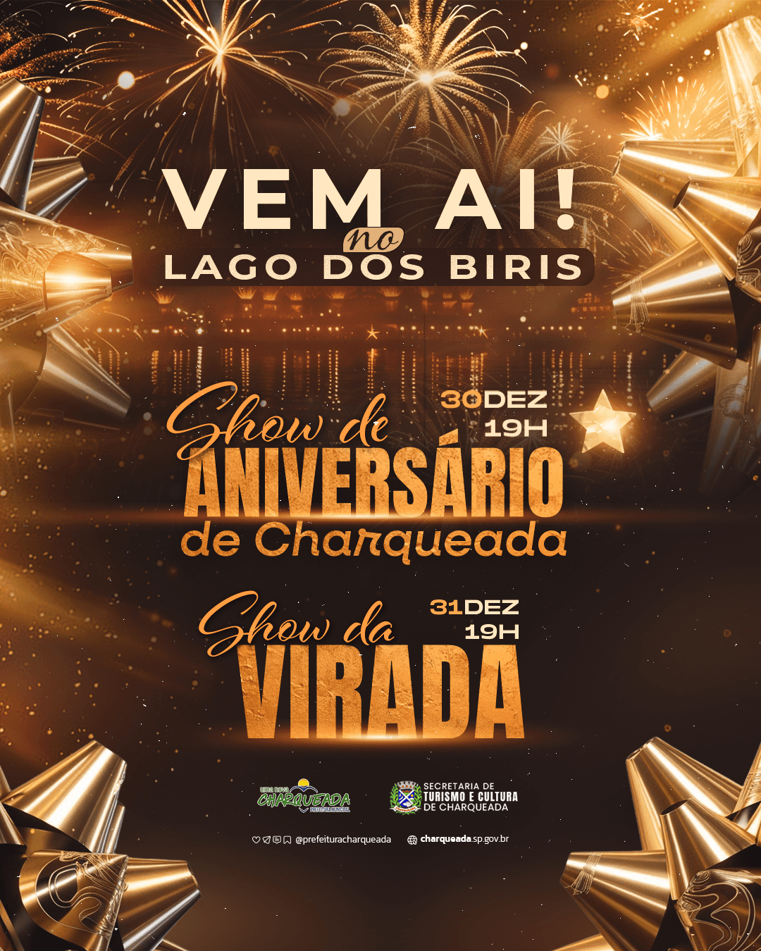 Banner do evento Show Aniversário e Show da Virada