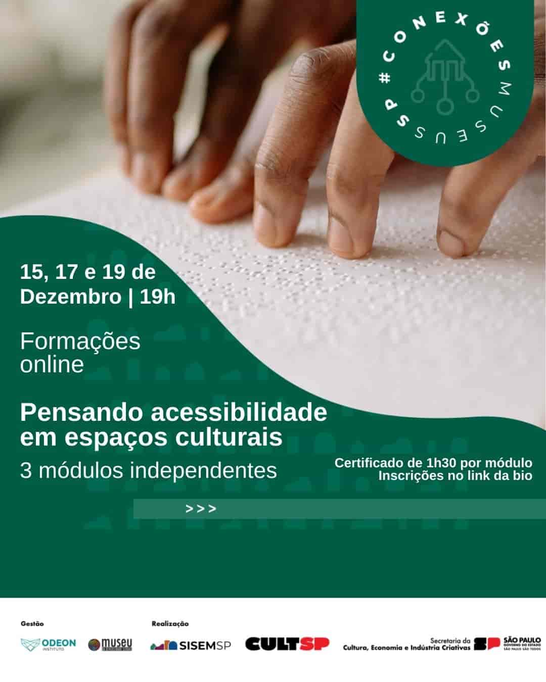 Imagem do evento Pensando acessibilidade em espaços culturais.