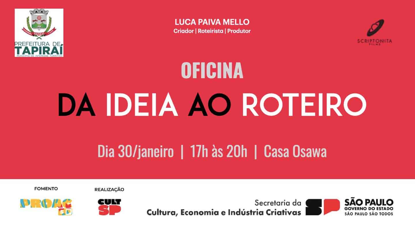 Imagem do evento OFICINA - DA IDEIA AO ROTEIRO