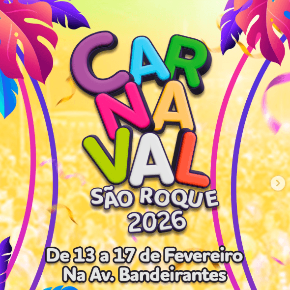 Banner do evento Carnaval São Roque - 2026